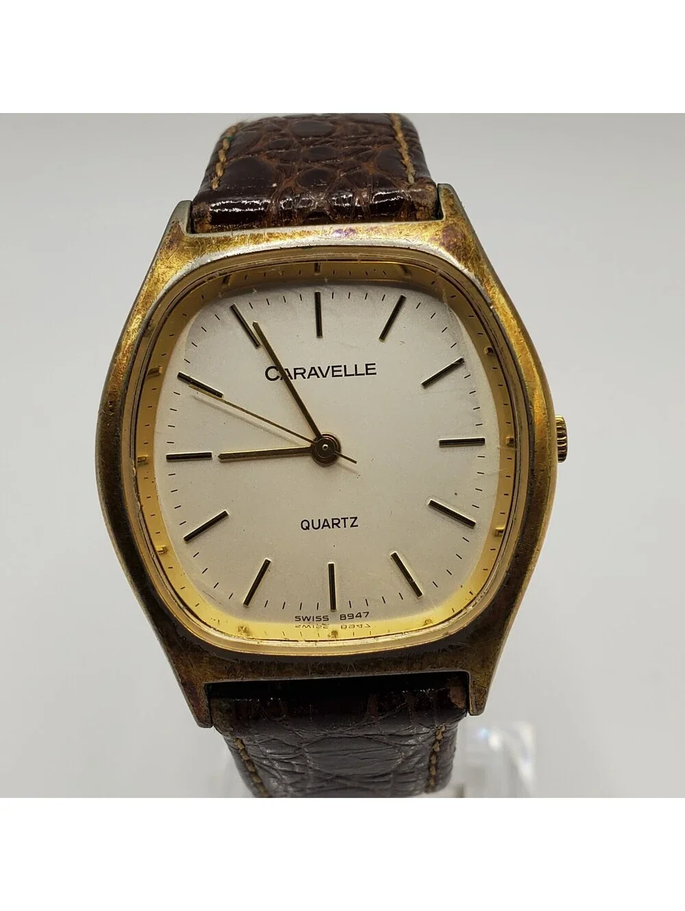 Vintage Caravelle Quartz 4J Watch For Parts Or Repair
